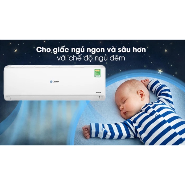 [Mã ELHA10 giảm 6% đơn 5TR] Điều hoà 2 chiều Inverter Casper 12.000BTU (1,5HP) GH-12IS33 - Mới 2022 - Bảo hành 3 năm.