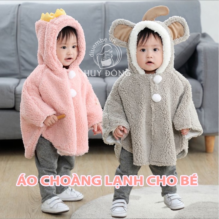 ÁO CHOÀNG LÔNG ANIMAL CHO BÉ 0-3 TUỔI