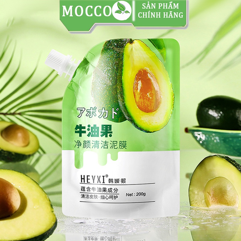 Mặt Nạ Bùn trái bơ làm sáng kiểm soát dầu giảm mụn đầu đen HEYXI Nội địa trung HXMN002
