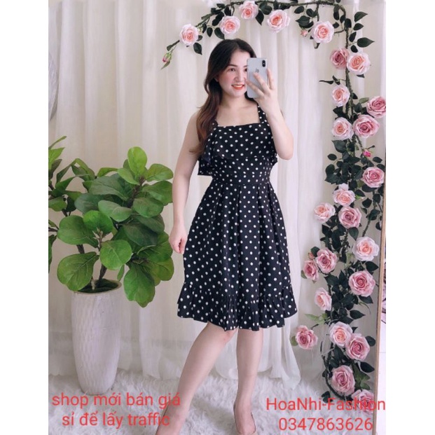 Đầm nữ hai dây đuôi cá chất liệu lụa Nhật cao cấp siêu mát siêu mịn | BigBuy360 - bigbuy360.vn