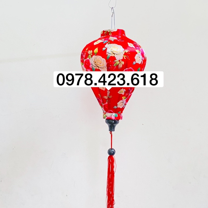 Đèn lồng hội an hoa văn 30cm chống nước (lantern)