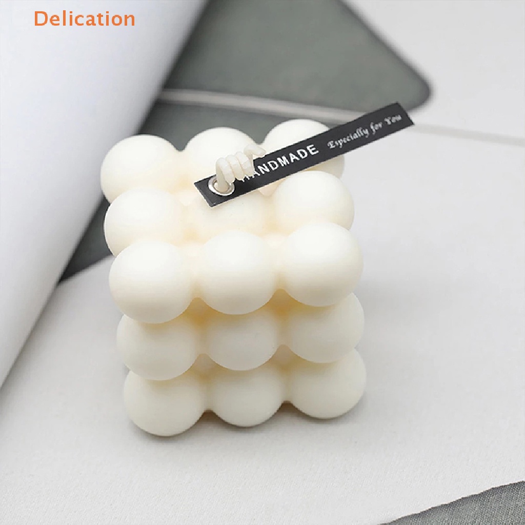 Khuôn Silicone Làm Bánh Mousse 6 Ngăn Tạo Hình Khối Rubik 3D DIY