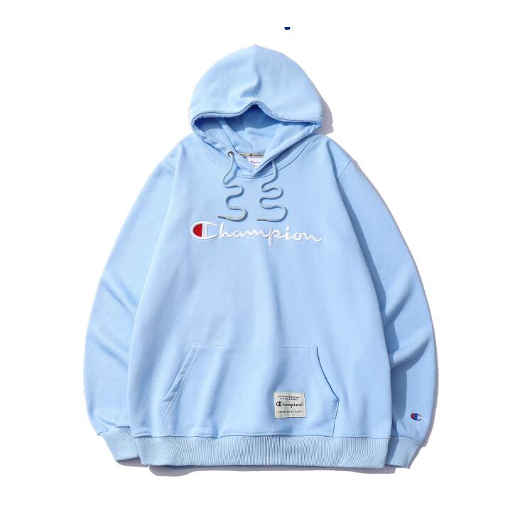 Áo hoodie thêu chữ Champion cổ điển đơn giản thời trang