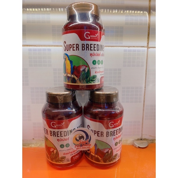 Vitamin SUPER BREEDING VIT bổ sung A,D,E dành cho chim vẹt sinh sản