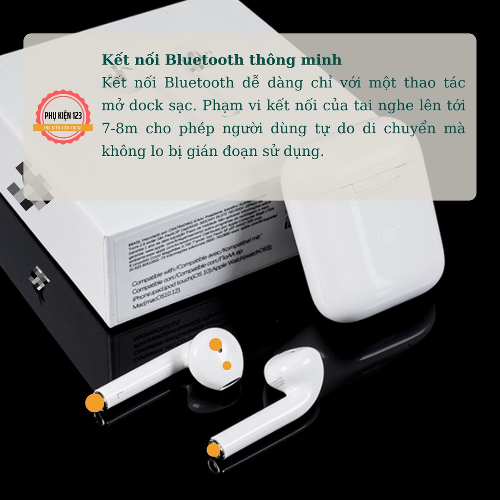Tai nghe không dây Bluetooth  Ap2 Full chức năng đổi tên định vị âm thanh ấm bass mạnh-Phụ Kiện 123