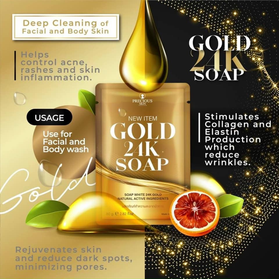 XÀ PHÒNG COLLAGEN GOLD 24K THÁI LAN CHÍNH HÃNG - 7652