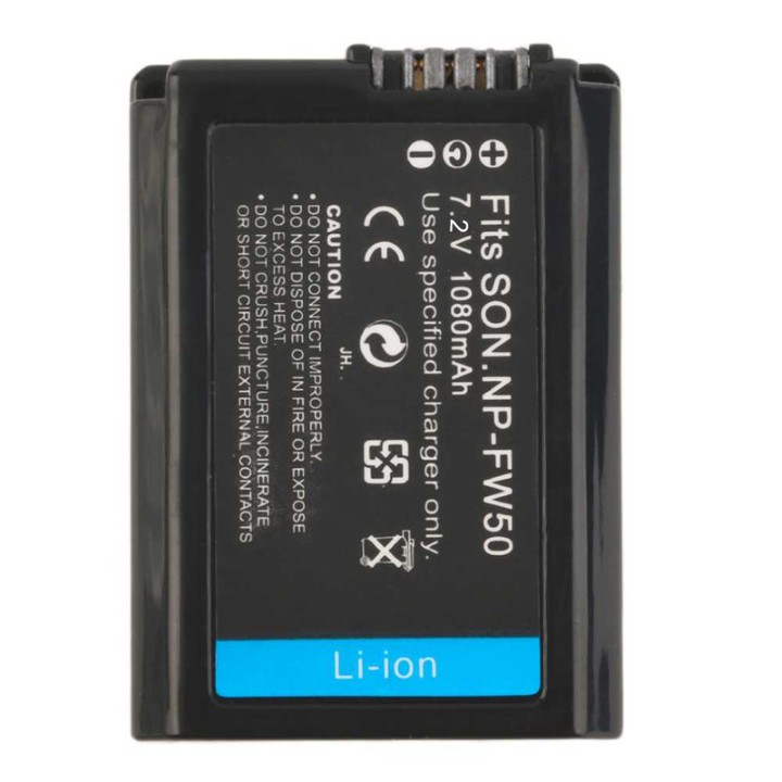 Pin Np-Fw50 7.2V 1080Mah Cho Máy Ảnh Sony 7R A7R A3000 A5000 A6000 Nex-5N A55