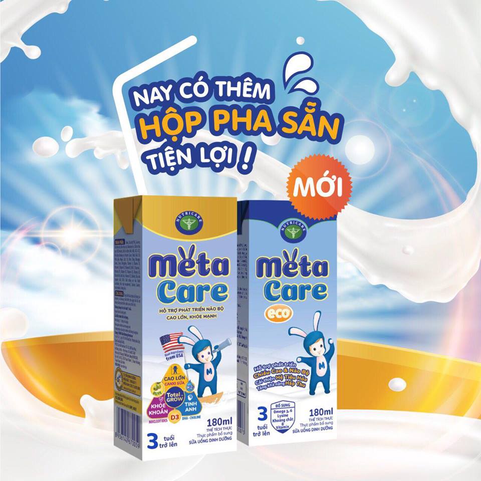 Sữa Meta Care pha sẵn 110ml sản phẩm mới của Nutricare