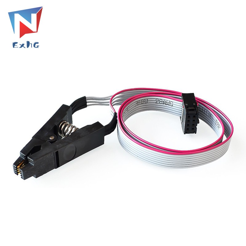 ExhG❤❤❤High quality CH341A 24 25 Series EEPROM Flash BIOS USB Programmer SOIC8 Clip On-Board Set @VN