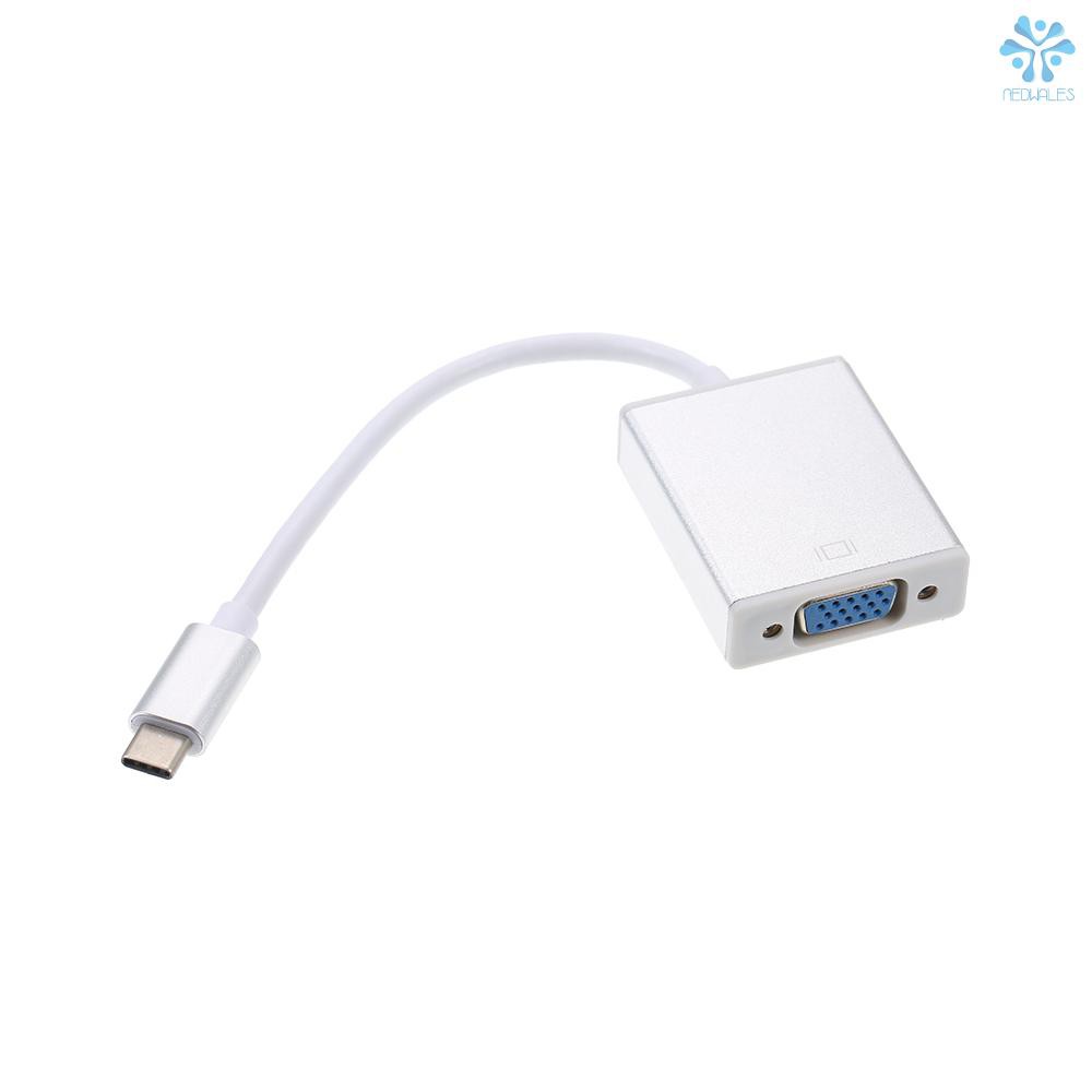 Cáp Chuyển Đổi Cổng Type-C Sang Vga Cho Máy Chiếu Samsung Galaxy S9 Macbook