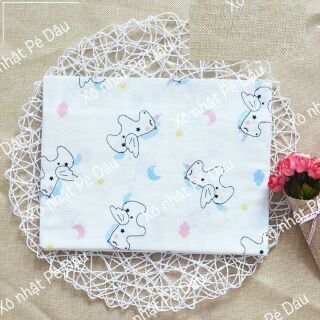 Vải xô nhật - ngựa tuyết 2 lớp