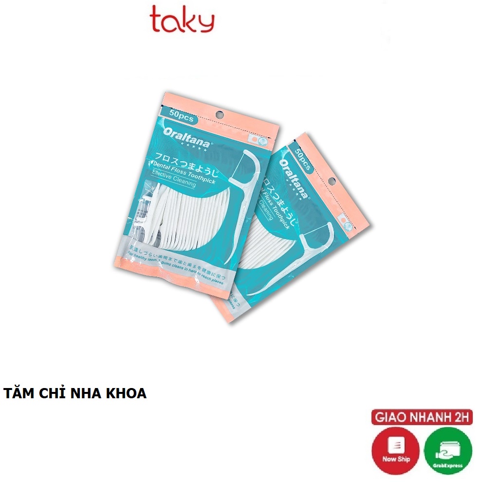 Tăm Chỉ - Taky, Sản Phẩm Tiện Lợi Nha Khoa, Giúp Răng Sạch Sẽ, Chắc Khỏe