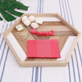 (Set 100) Giấy gói kẹo Nougat Chữ Thập Đỏ