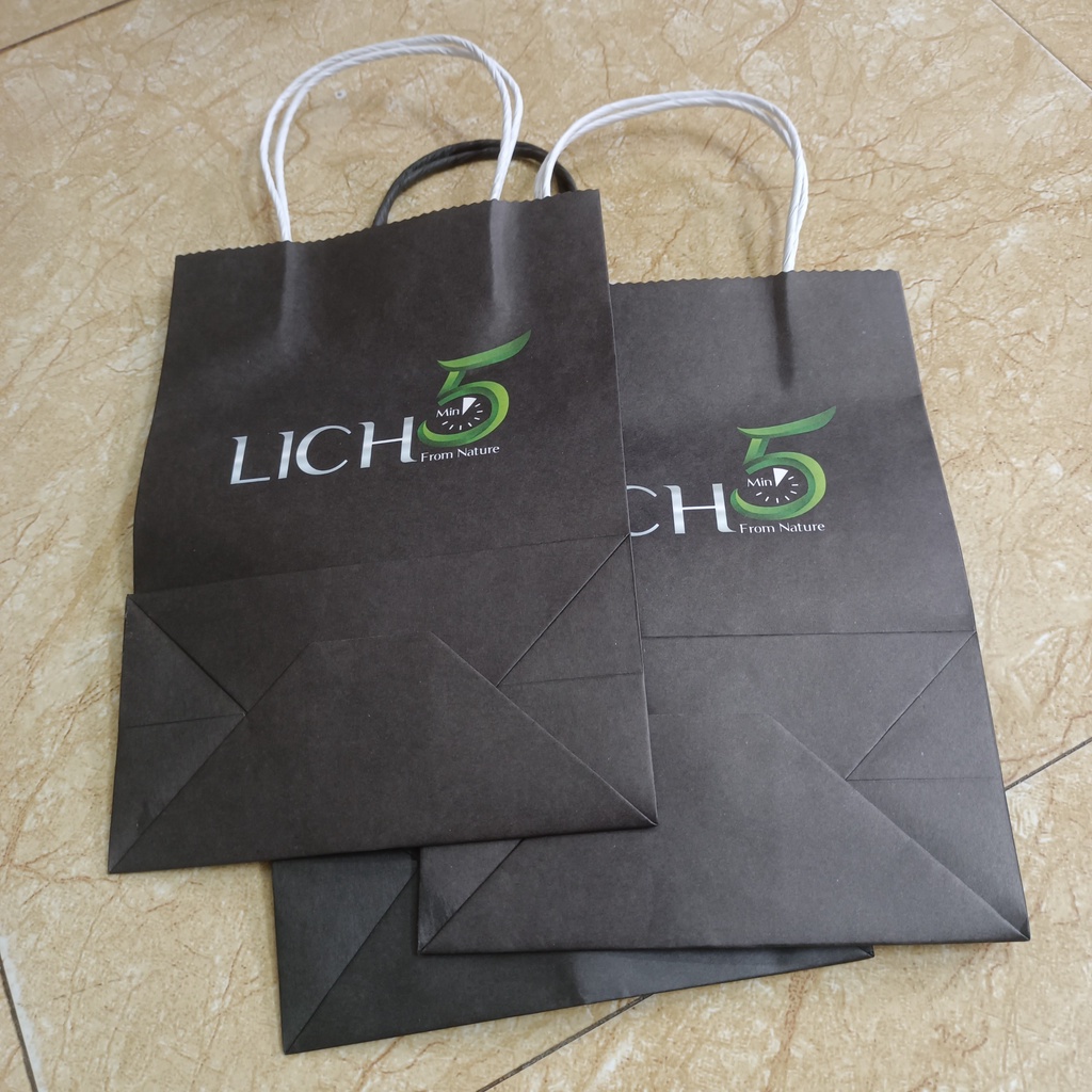 Túi Vải Cỏ Cây Hoa Lá Chính Hãng Túi giấy Lich5