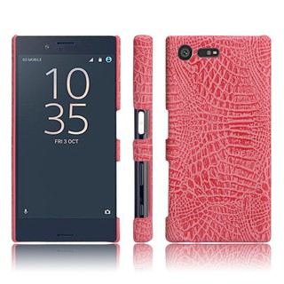 For Sony Xperia X COMPACT Case Crocodile Pattern Skin Hard Cover