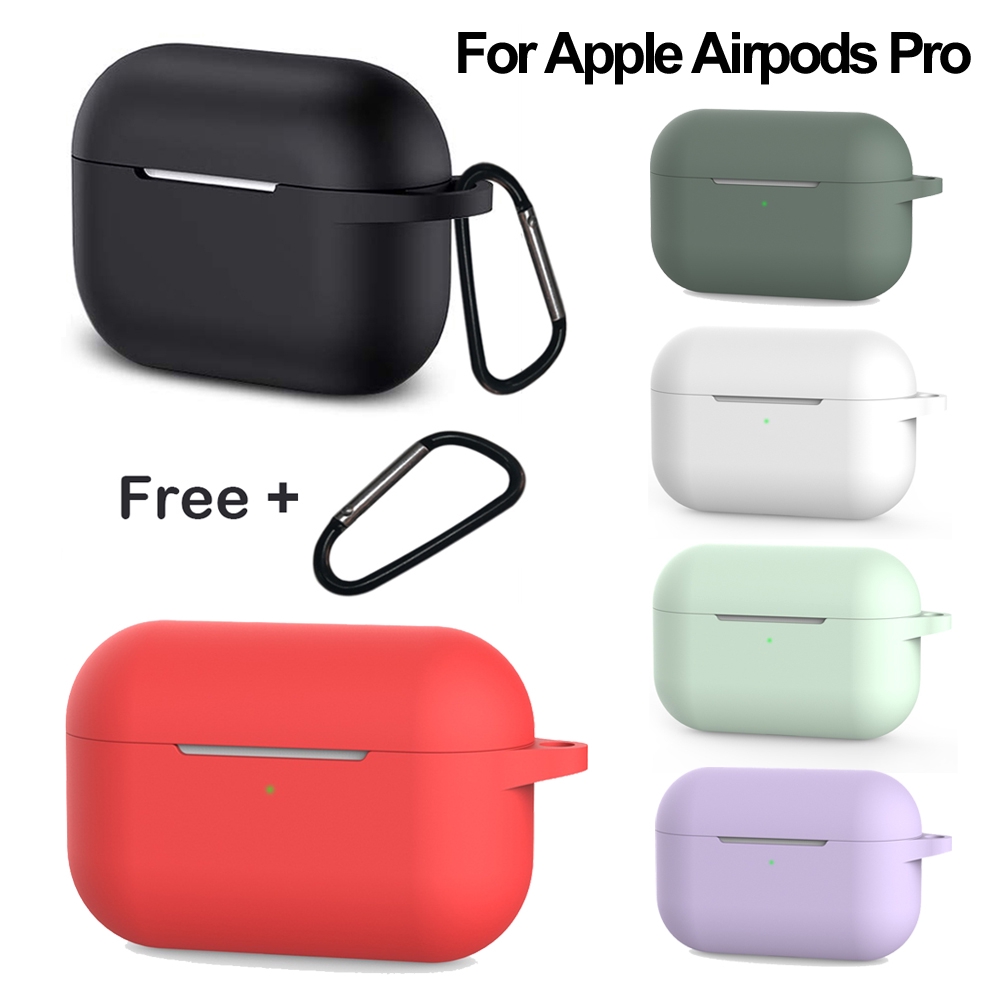 Vỏ silicon bảo vệ hộp sạc tai nghe bluetooth thích hợp cho Apple Airpods Pro Airpod 3