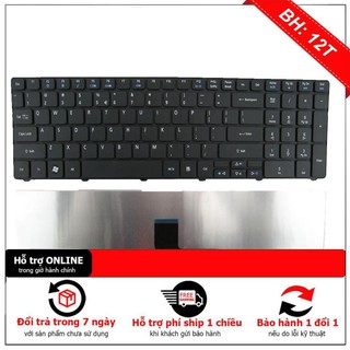 Bh12th bàn phím laptop acer aspire 5810 5745g 5750 5750g 5738 5741 e1-521, e1-531,e1-571 loại tốt new zin