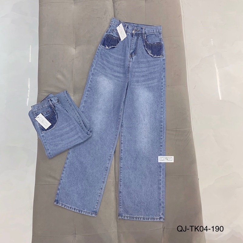 Quần Jean Ống Rộng TK-04 | phiên bản mới nhất cực trendy nhà Gin