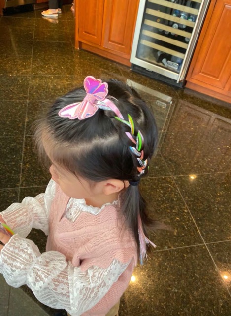 [20 MẪU] Kẹp tóc giả pony - lọn tóc giả màu sắc dễ thương cho bé gái