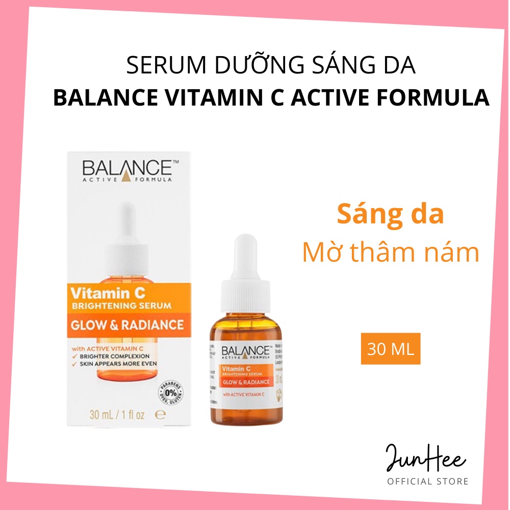 [COMBO] Serum Dưỡng Trắng Cấp Ẩm Balance Active Formula Vitamin C Brightening & Hyaluronic Deep Moisturizing 30ml