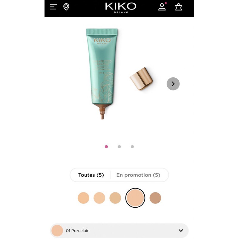 Kem nền Kiko Unexpected Paradise spf 30