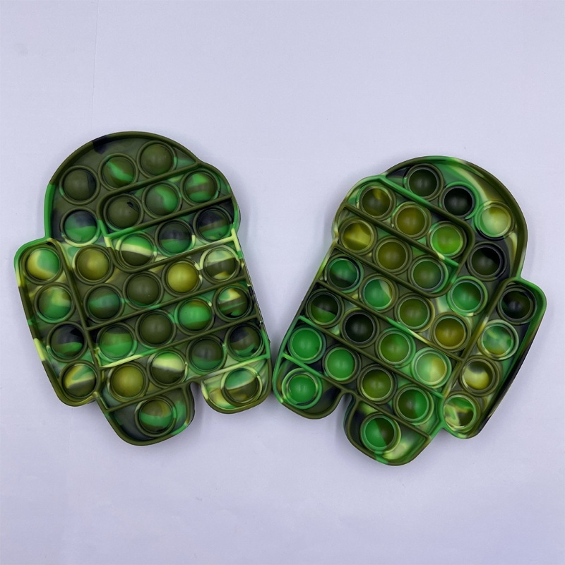 1 / 2 Đồ Chơi Con Quay Bằng Silicone Màu Xanh Lá Cây