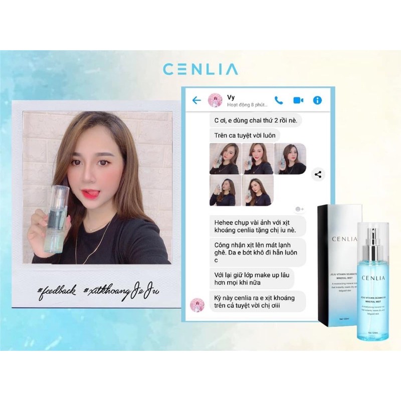 Xịt khoáng CENLIA 🔥[ CHÍNH HÃNG ]🔥 cấp ẩm cho da, làm dịu da, giữ lớp make up lâu trôi, kềm dầu, giúp da mềm mịn | BigBuy360 - bigbuy360.vn