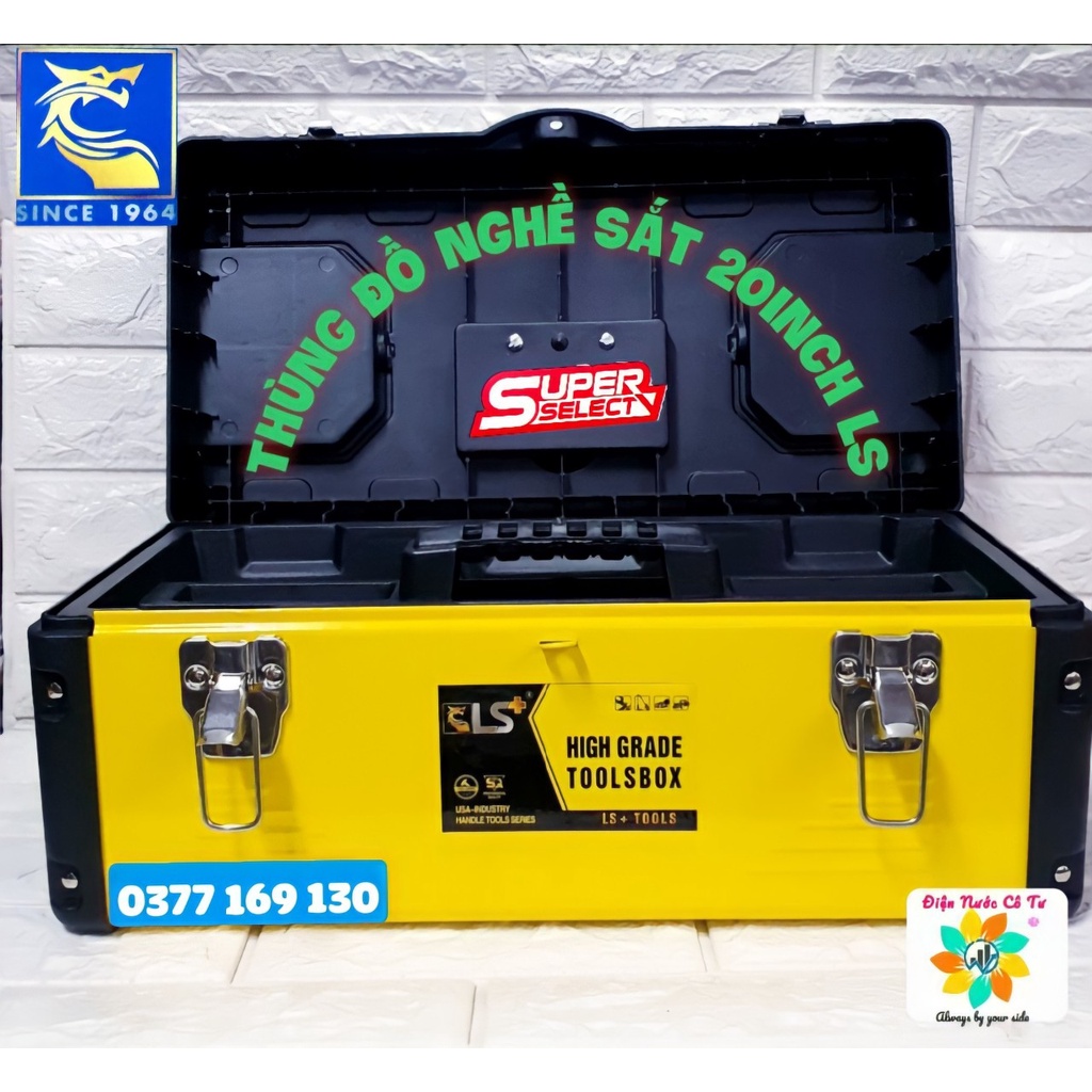 Thùng đồ nghề Hộp đồ nghề Sắt 20inch LS