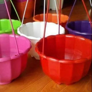 10 Chậu treo bí ngô nhiều màu
