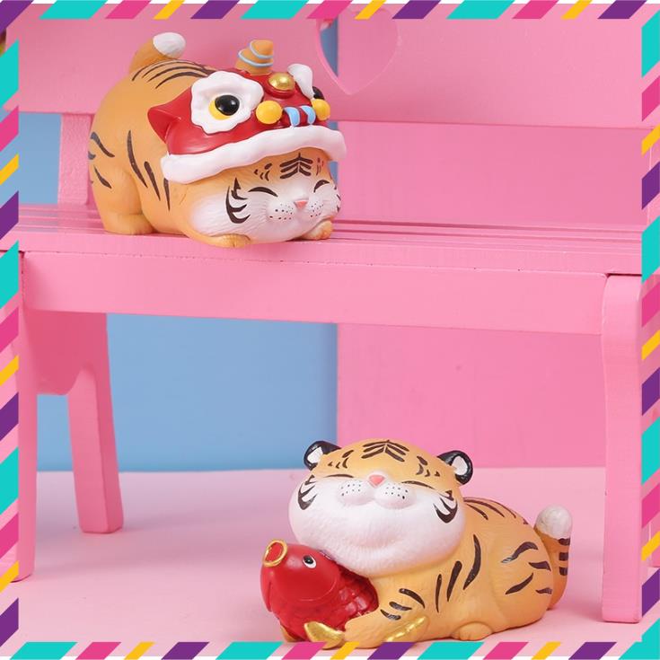 Bộ mô hình Hổ phong thủy trang trí ban phát tài lộc