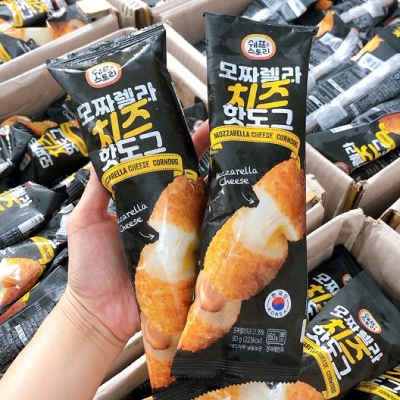 Hotdog phô mai Mozzarella Hàn Quốc | BigBuy360 - bigbuy360.vn