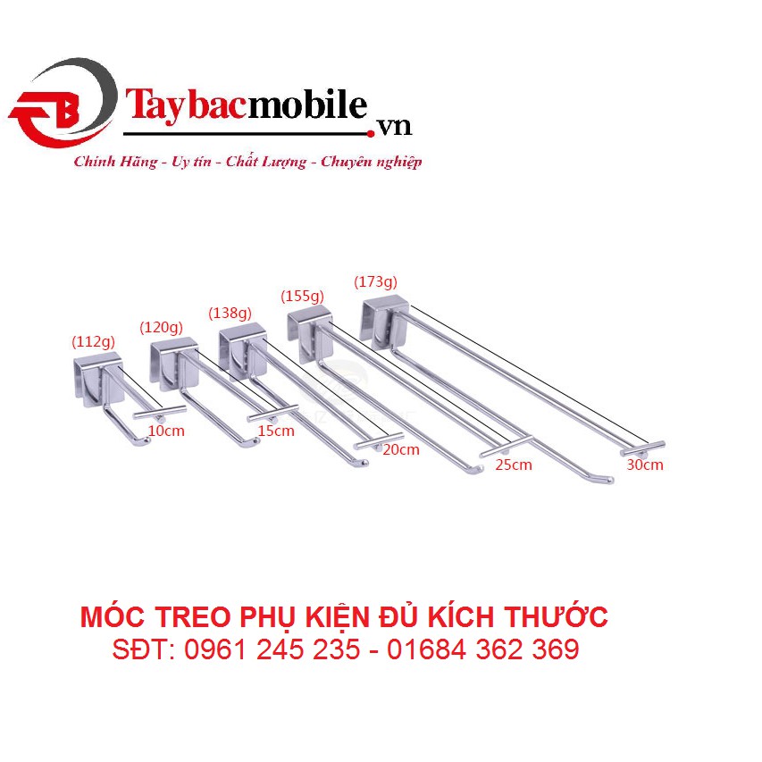 MÓC TREO PHỤ KIỆN INOX - KÈM BẢNG GIÁ