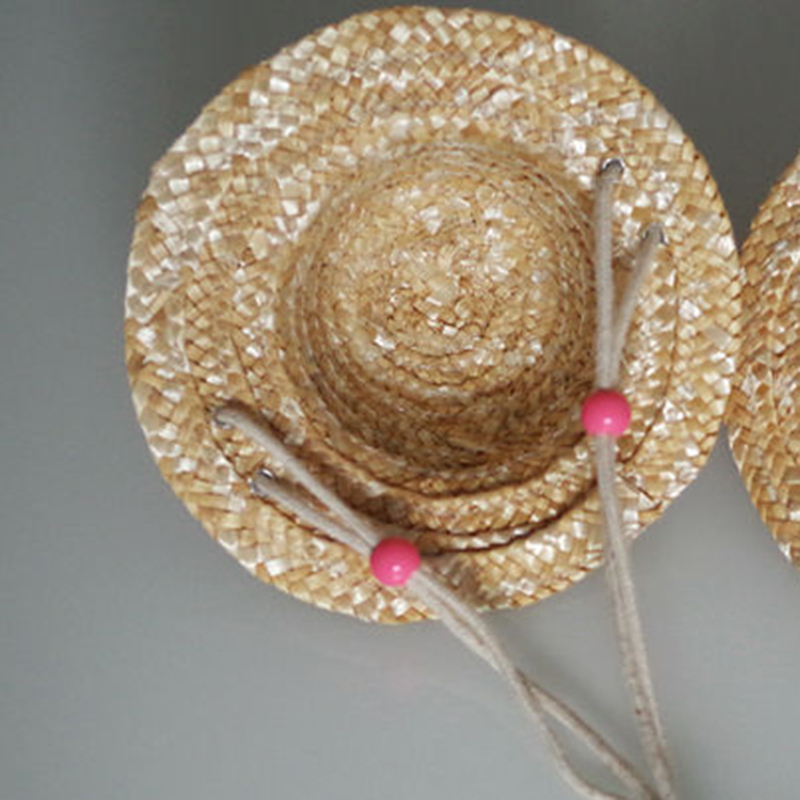 1 Nón Rơm Đan Mùa Hè Cho Thú Cưng