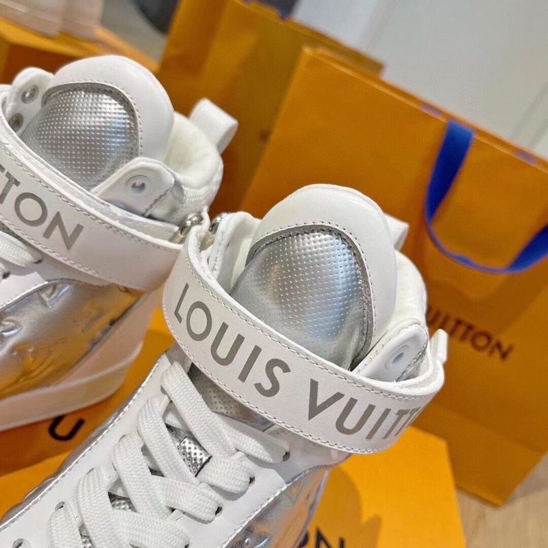 Giày thể thao/sneaker nữ cổ cao thương hiệu Louis Vuitton LV Boombox cao cấp mẫu mới phong cách cá tính