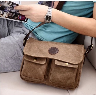 Unisex Nam Nữ Vintage Túi Đeo Vai Nam Cầu Xin Đeo Ngang Túi Nam Vải Du Lịch