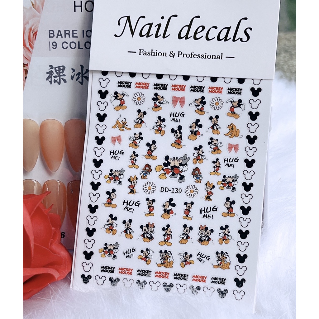 Sticker Dán Móng Hoạt Hình Nhiều Mẫu