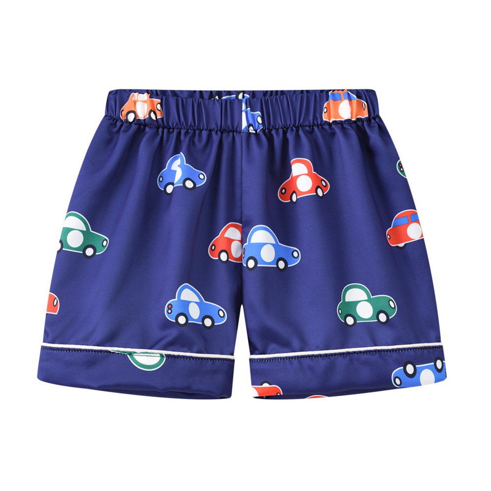 Kids Pajamas Silk Short Sleeve Set Print Dinosaur Rabbit Baby Girls Boys Sleepwear Housewear Pyjamas