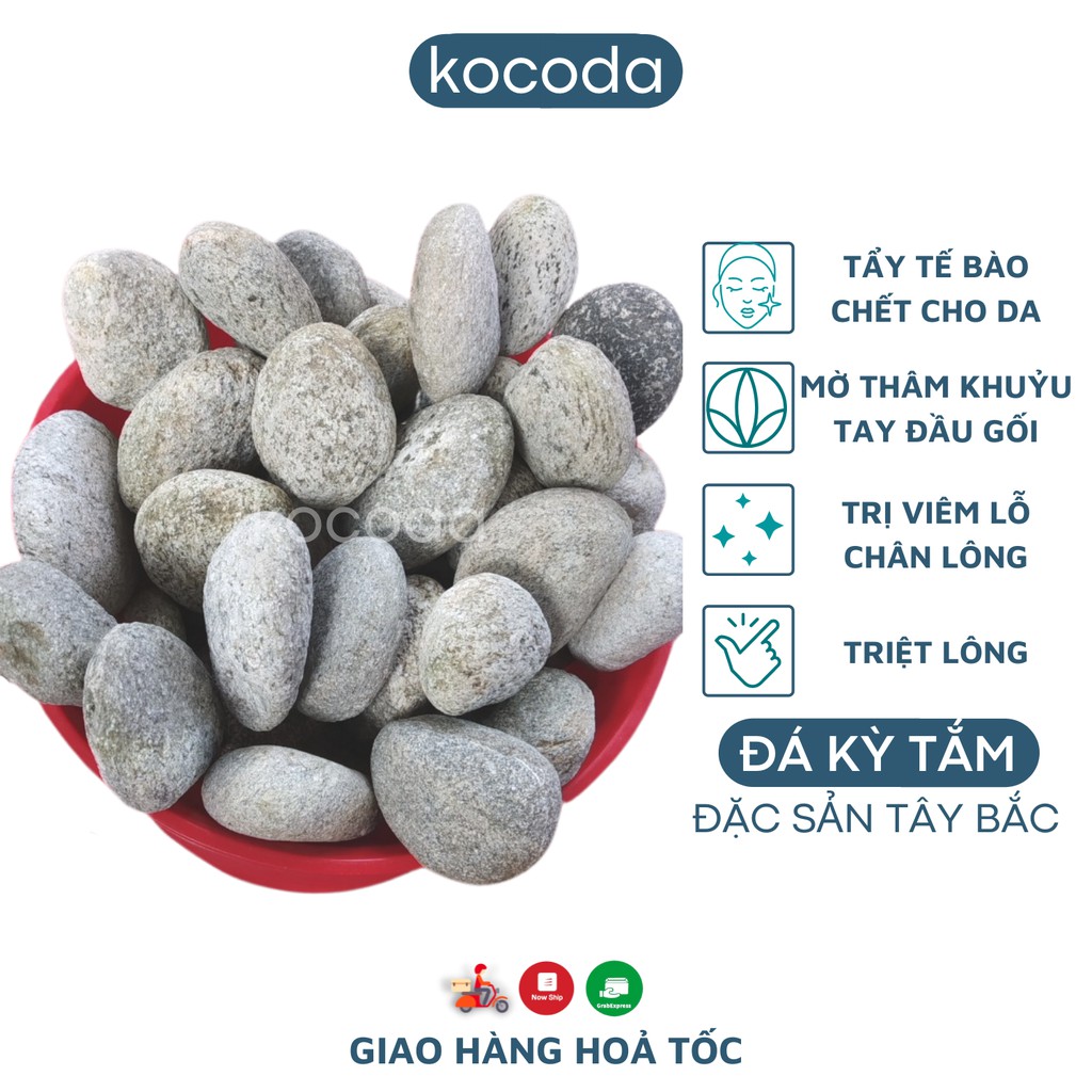 Đá kỳ tắm tẩy tế bào chết tự nhiên 100% KOCODA làm đẹp da kì ghét triệt lông