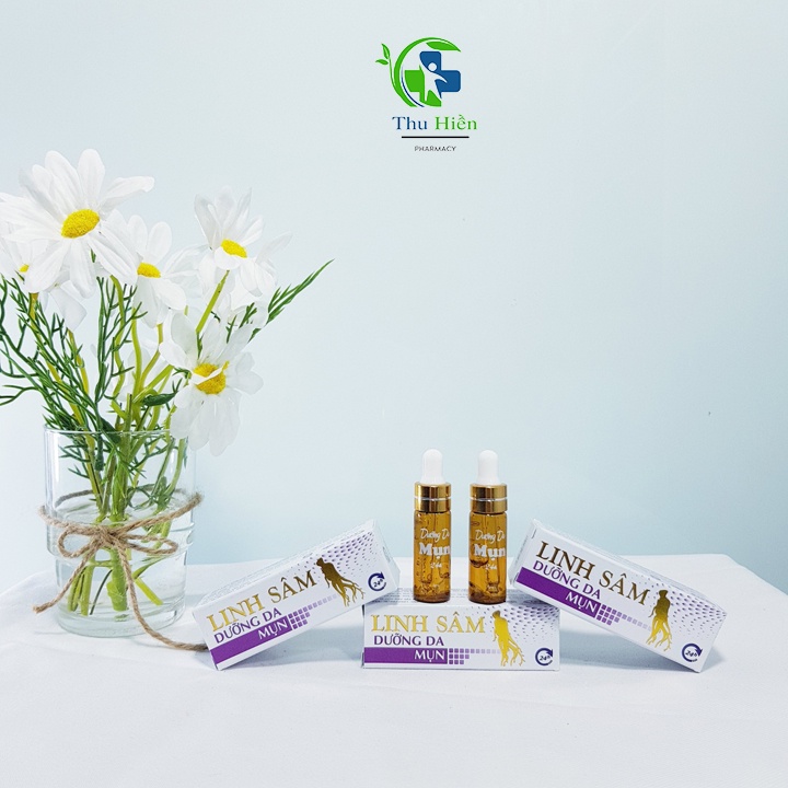 Serum bôi mụn 24h linh sâm dưỡng da mụn, giúp se khít lỗ chân lông,mờ vết thâm, sẹo trên da