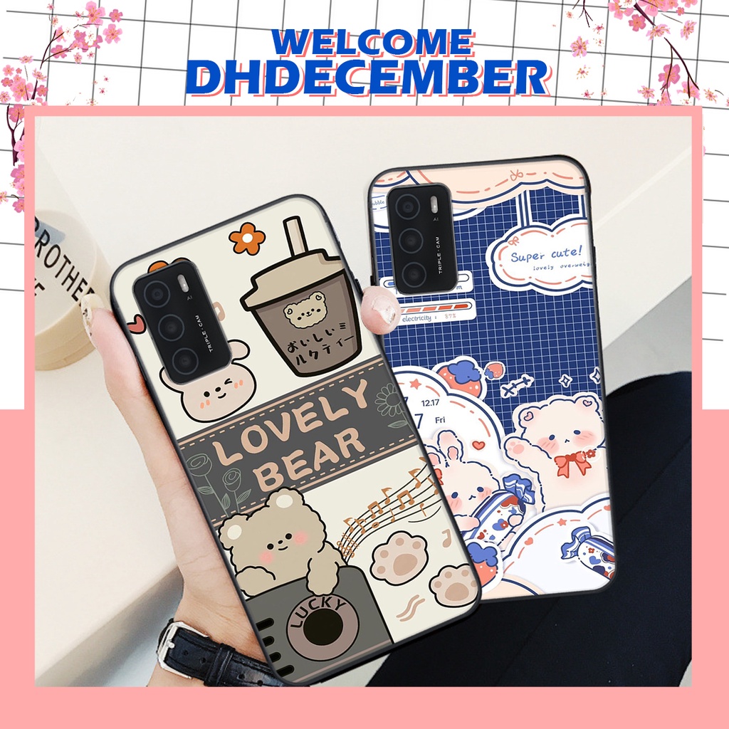 Ốp lưng Oppo A16 in hình nice ,good luck happy ốp xinh viền dẻo đẹp chất