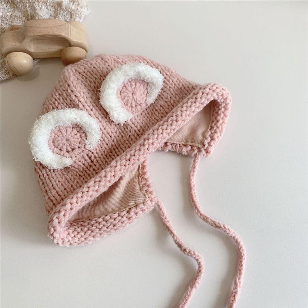 Mũ Len Trùm Tai Giữ Ấm Mùa Đông Dễ Thương Cho Bé