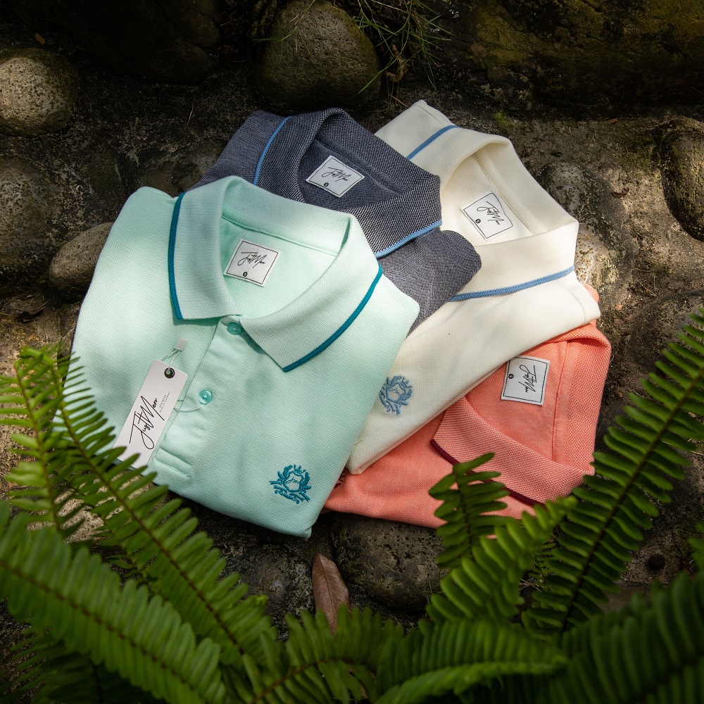 [Mã BMLTA35 giảm đến 35K đơn 99K] Áo Polo Trơn Viền Nổi Bật Just Men 220095