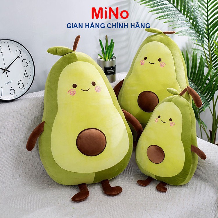 Gấu Bông Quả Bơ Ôm, Tựa Lưng Giúp Thư Giãn MINO STORE TH115