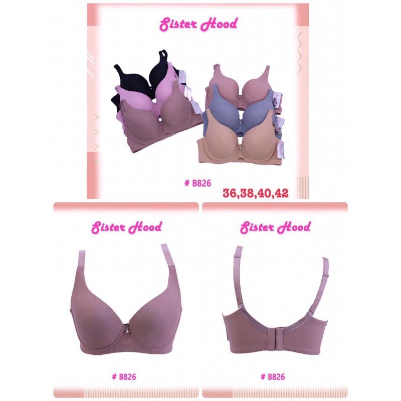 Áo ngực bigsize có gọng mút mỏng Thái Lan Sisterhood 826 cup C nâng ngực size 36 đến 42 | BigBuy360 - bigbuy360.vn