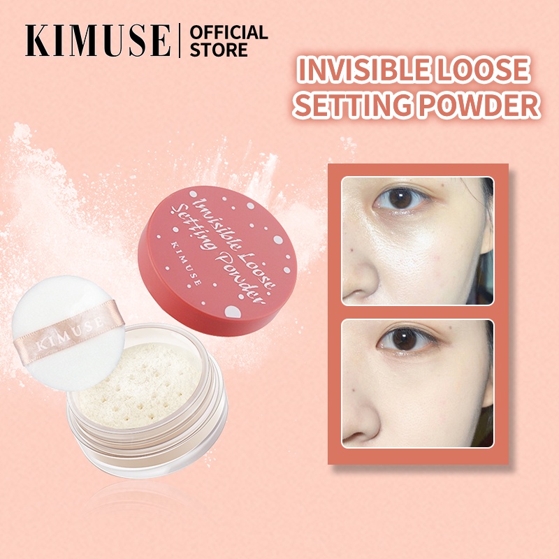 Phấn phủ trang điểm bắt sáng KIMUSE lâu trôi chống nước thích hợp cho đánh khối 4 màu sắc 8g