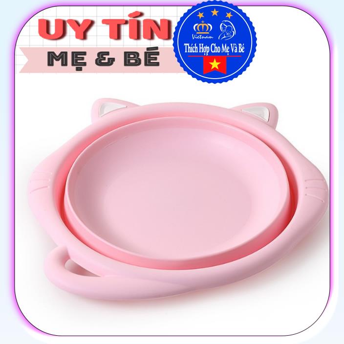 thau rửa mặt Gấp Gọn Hình Con Mèo Cho Bé Yêu - Sunflower
