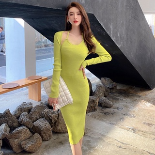 Đầm Dệt Kim Hai Dây Ôm Dáng Xinh Xắn Dành Cho Nữ