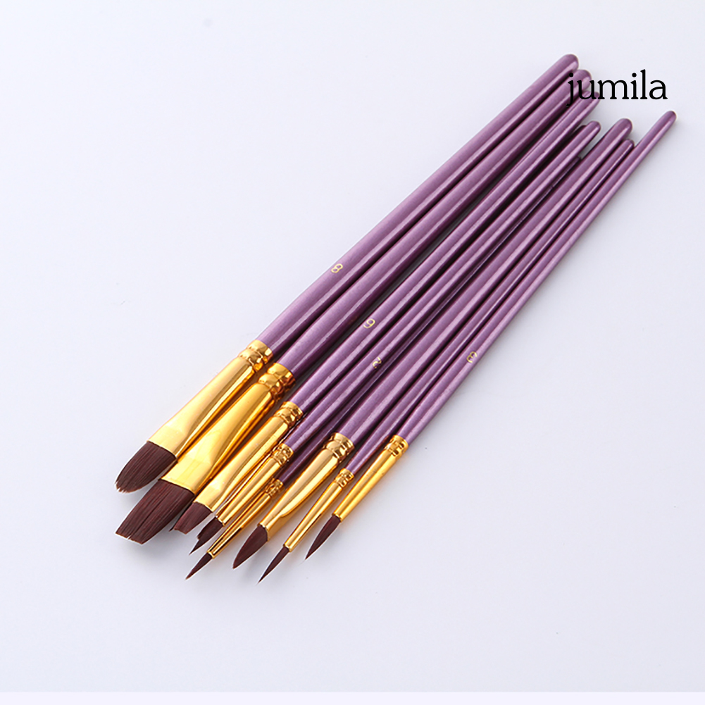 Set 10 cọ vẽ tranh chuyên nghiệp tiện lợi