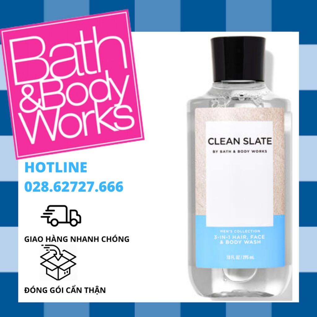 Sữa Tắm Dành Cho Nam Bath And Body Works - Clean Slate Shower Gel (295ml)