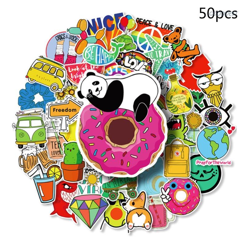 Bộ 50 miếng dán trang trí hình dễ thương